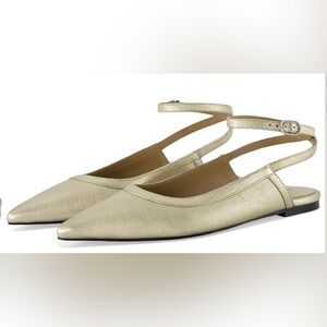 FREE PEOPLE Jules Point Wrap Flats Size 8. NIB